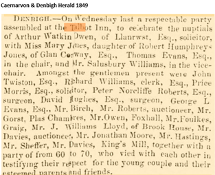 Caernarvon and Denbigh Herald 1849